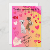 タグ&ポンペイのバレンタインデーのグリーティングカード シーズンカード (正面/裏面)