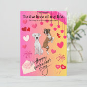 タグ&ポンペイのバレンタインデーのグリーティングカード シーズンカード (スタンド正面)