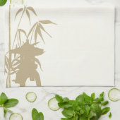 タケおよびちょうちん キッチンタオル (折り畳み)