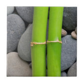 タケおよび小石 タイル (正面)