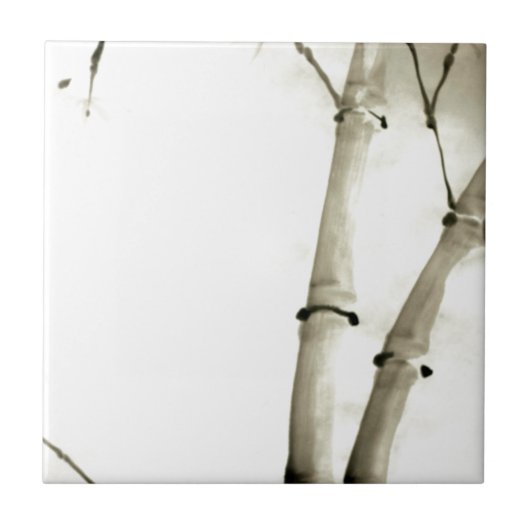 タケおよび葉 タイル (正面)