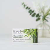 タケのスパのスキンケアのマッサージのサロンの霊気 予約カード (スタンド正面)