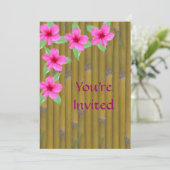 タケのハイビスカス 招待状 (スタンド正面)