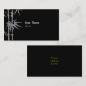 タケの緑 名刺 (正面/裏面)