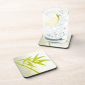 タケの葉および日本のな記号のコースター コースター (右側)