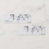 タケの葉か東洋の禅Profilecardまたはしおり スキニー名刺 (正面/裏面)