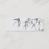 タケの葉か東洋の禅Profilecardまたはしおり スキニー名刺 (裏面)