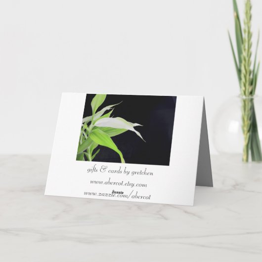 タケは旅行のハッピーバースデーカードを去ります カード (裏面)