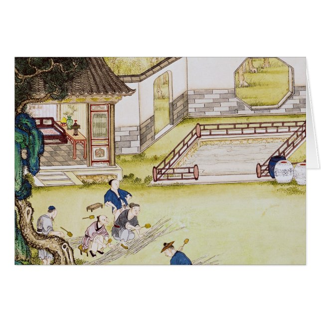 タケを紙を作るために集めること (正面横)