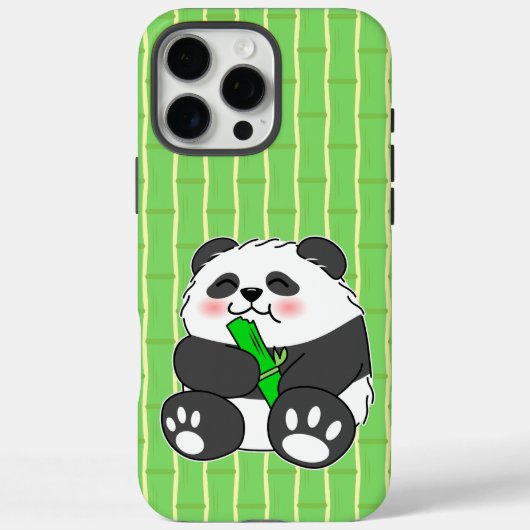 タケを食べるかわいいパンダの赤ちゃん Case-Mate iPhoneケース (裏面)