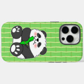 タケを食べるかわいいパンダの赤ちゃん Case-Mate iPhoneケース (裏面 (横))