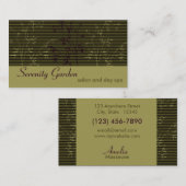 タケサロンまたはスパの名刺 名刺 (正面/裏面)