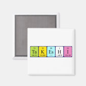 タケシ周期表名磁石 マグネット (正面/裏面)