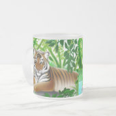 タケジャングルのマグのSumatranのトラ フロストグラスマグカップ (正面左)