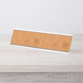 タケトーストの木製の穀物の一見 デスクネームプレート (正面)