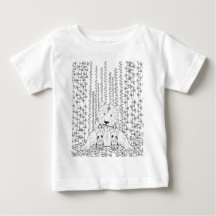 タケパンダの落書き ベビーTシャツ