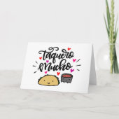 タケロ・ムーチョ 手書き文字 カード (正面)