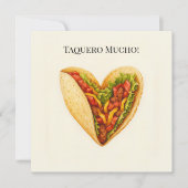 タケロ・ムーチョ | 面白いタコハートバレンタイン シーズンカード (正面)