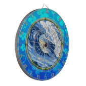 タケ円のサーファー ダーツボード (正面左)