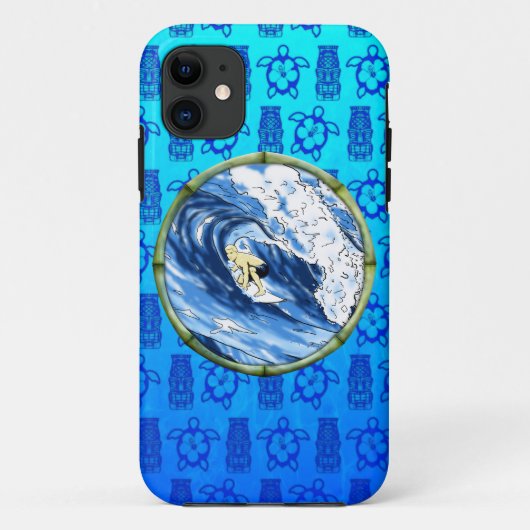 タケ円のサーファー Case-Mate iPhoneケース (裏面)