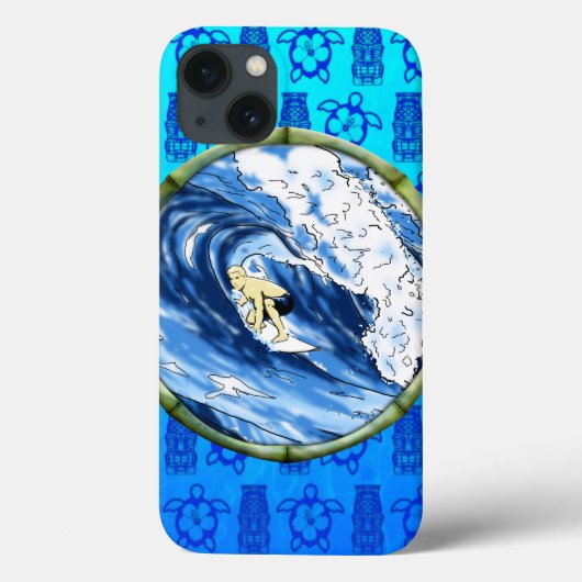 タケ円のサーファー Case-Mate iPhoneケース (裏面)