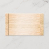 タケ木製の背景 名刺 (正面)