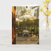 タケ果樹園による夕べの茶 カード (黄色い花)