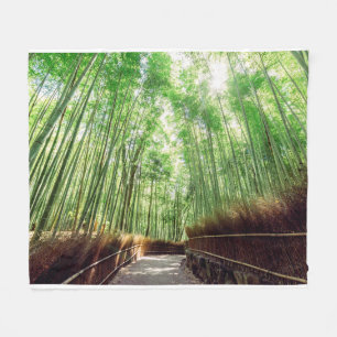 タケ果樹園 Arashiyama、京都、日本 フリースブランケット