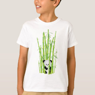 タケ森林のベビーのパンダ Tシャツ