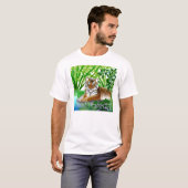 タケ森林Tシャツのトラ Tシャツ (正面フル)