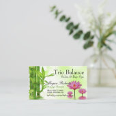 タケ水はすマッサージのサロンのスパ 予約カード (スタンド正面)