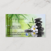 タケ禅はスパのスキンケアのマッサージのサロンに投石します 予約カード (裏面)