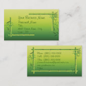 タケ緑の名刺 名刺 (正面/裏面)