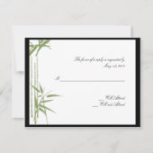 タケ美しいの応答カード 出欠カード (正面)