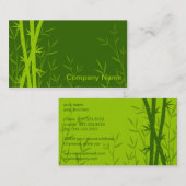 タケ背景の名刺 名刺 (正面/裏面)