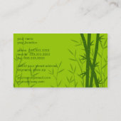 タケ背景の名刺 名刺 (裏面)