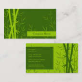 タケ背景の名刺 名刺 (正面/裏面)