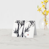 タケ芸術のnotecard カード (黄色い花)