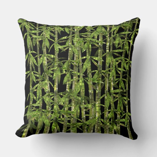 タケ芸術4の枕 クッション (正面)