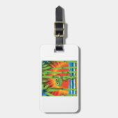 タケ荷物のラベルのカエル ラゲッジタグ (正面縦)