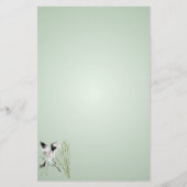 タケ静止したの1つのクレーン 便箋 (正面)