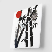 タケ スクエア壁時計 (傾斜)