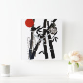 タケ スクエア壁時計 (ホーム)