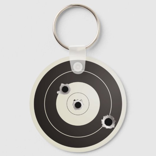 タゲ射撃、 発砲 キーホルダー (正面)