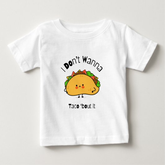タコおもしろいはタコにしたくない ベビーTシャツ (正面)