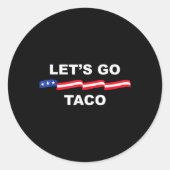 タコおもしろいは常に鶏を出して行こう1 ラウンドシール (正面)