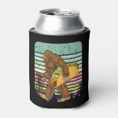 タコおもしろいを持つビッグフット 缶クーラー (缶正面)