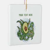 タコおもしろいアボカド セラミックオーナメント (右)