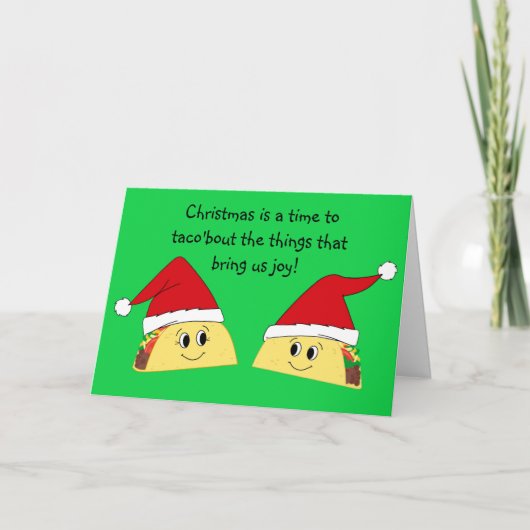タコおもしろいクリスマスカード シーズンカード (正面)