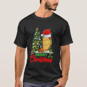 タコおもしろいクリスマスツリーがメキシコの食の愛を灯す Tシャツ (正面)